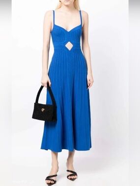 acler blue pleated dress Acler